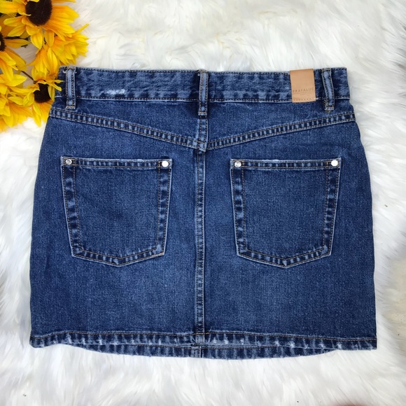 Zara Trafaluc Denim Jean Mini Skirt - Picture 3 of 5